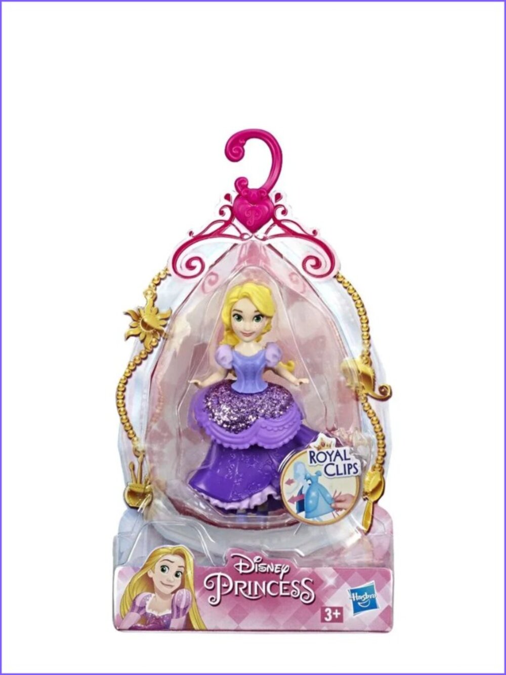 Disney Princess Rapunzel Doll w/Glittery Purple Royal Clips  New  Age 3+